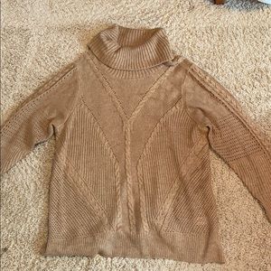 3X light brown turtle neck sweater from Roz & Ali